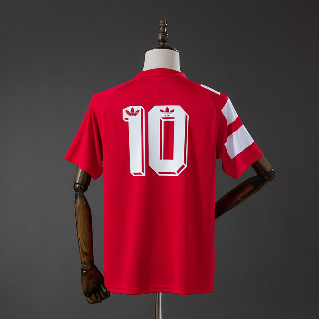 Camiseta Retro Chile Local Roja y Burdeos 1994 - espalda