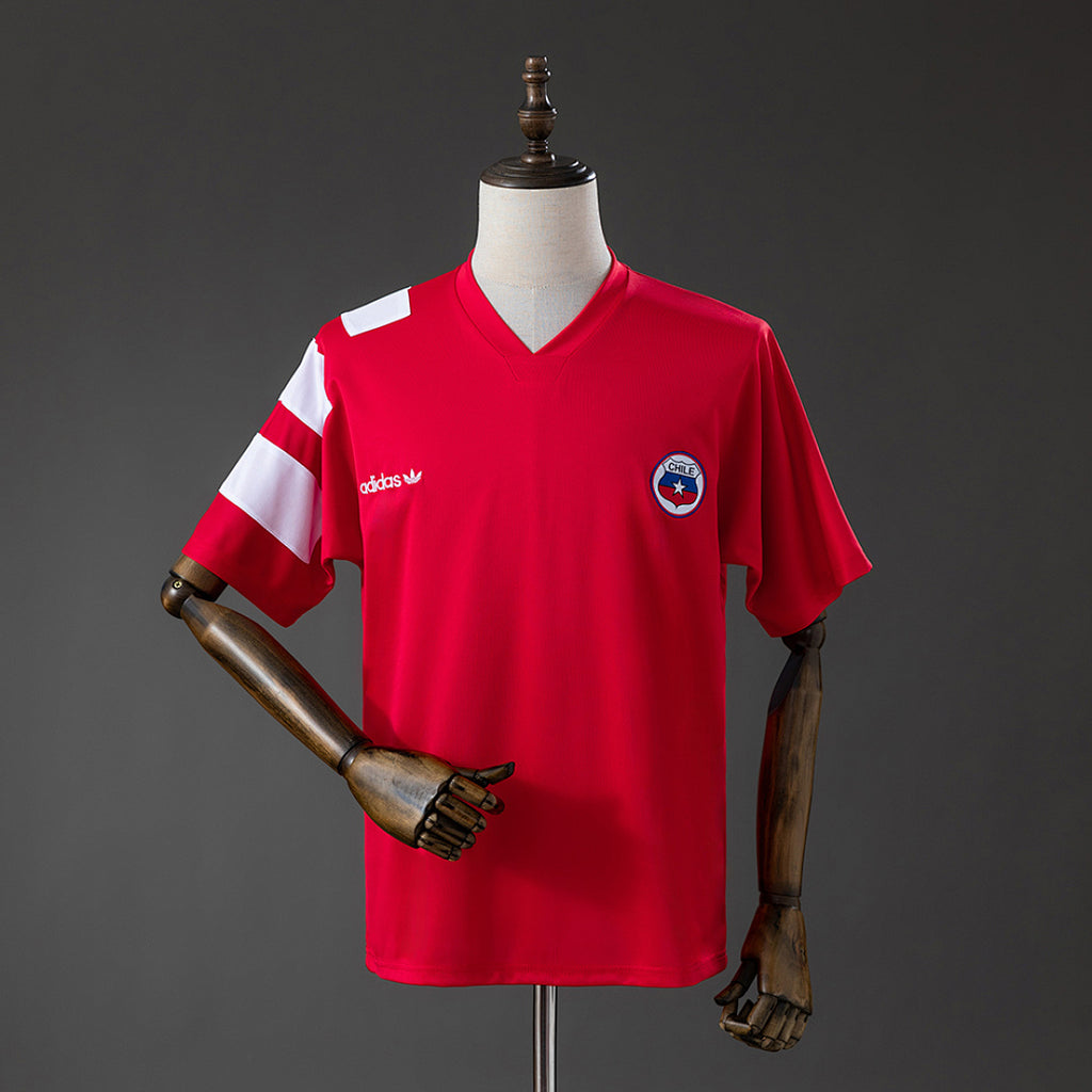 Camiseta Retro Chile Local Burdeos 1994 - frente
