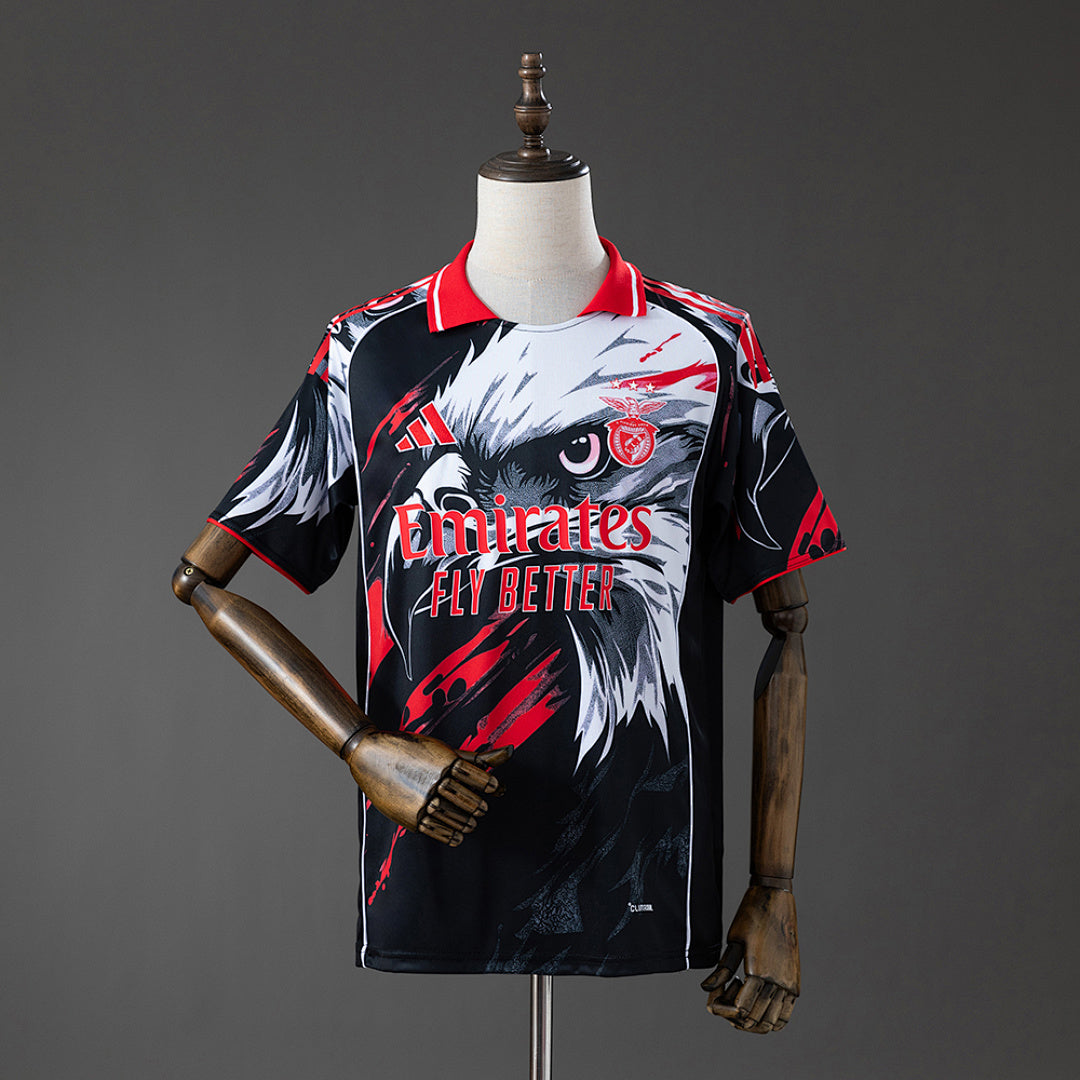 Camiseta SL Benfica Negra Negra 2026/27 - frente