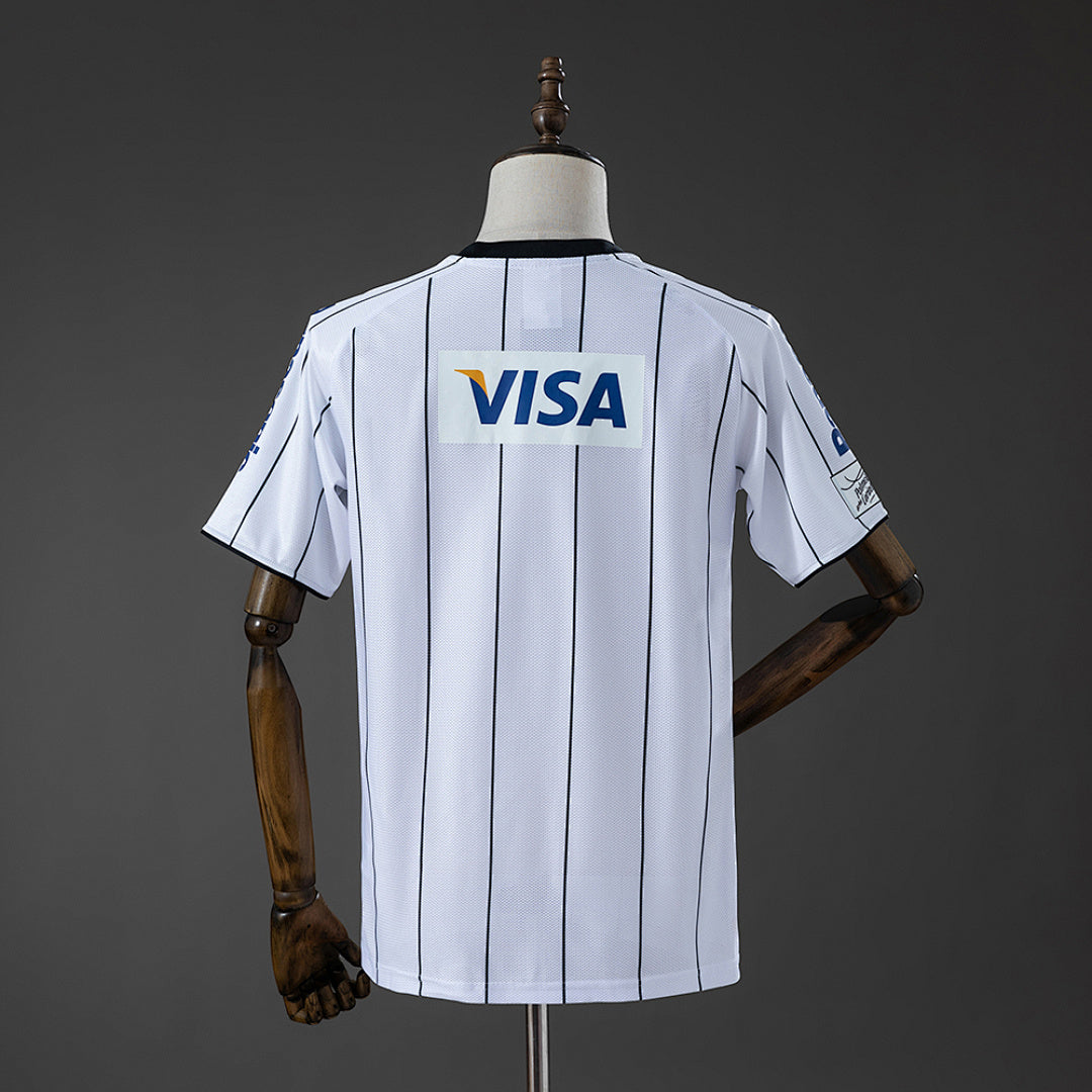 Camiseta Retro Corinthians Local Celeste 2009 - espalda