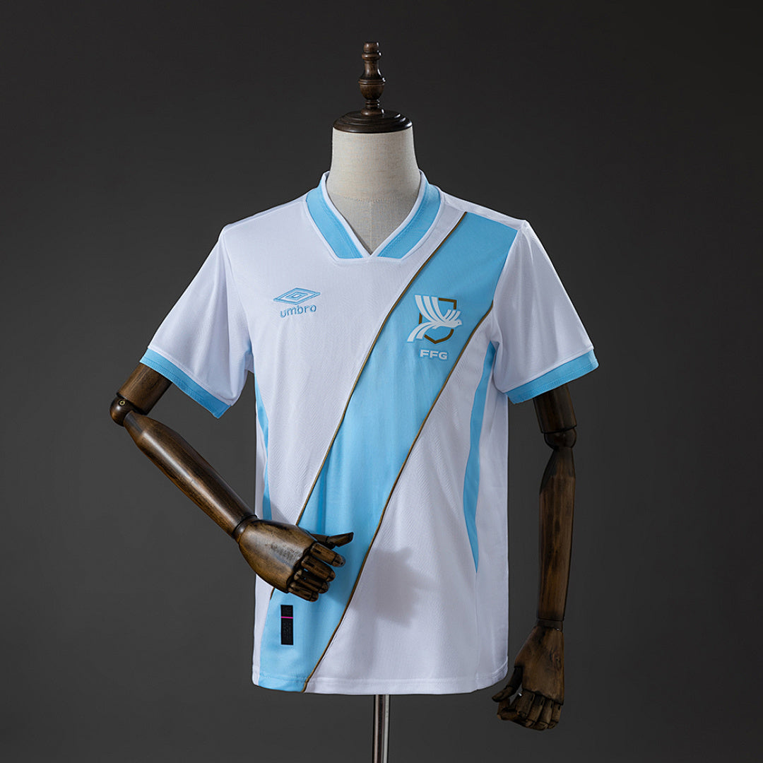 Camiseta Guatemala Local Gris y Celeste 2026 - frente