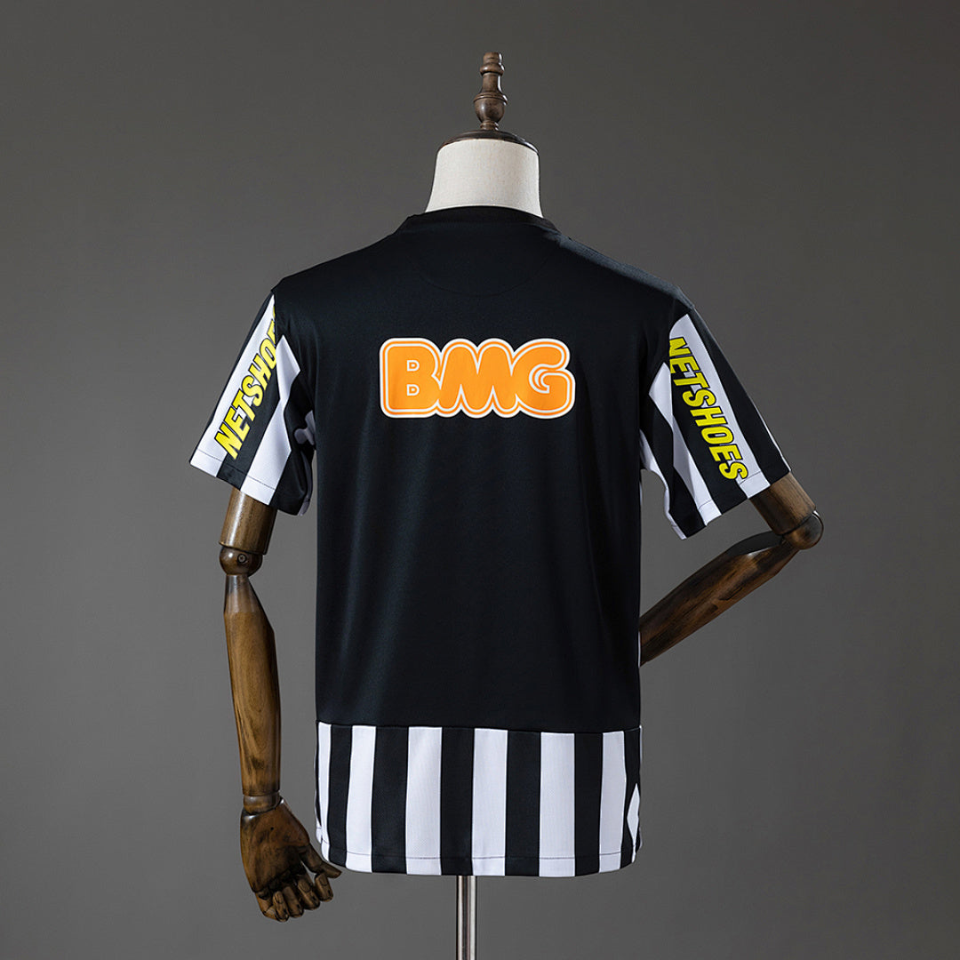 Camiseta Retro Santos Visita Café y Gris Claro 12/13 - espalda