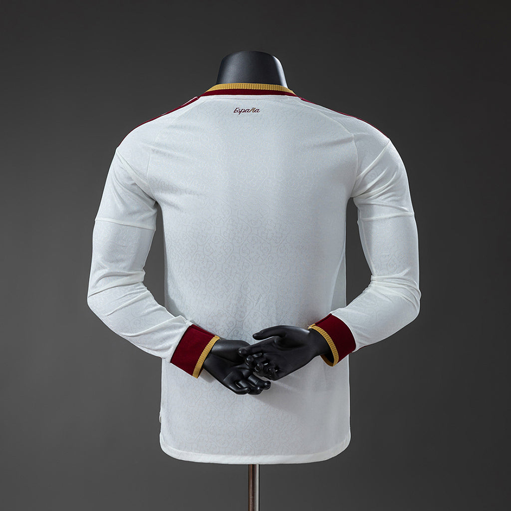 Camiseta España Visita Manga Larga 2026 Versión Jugador - espalda