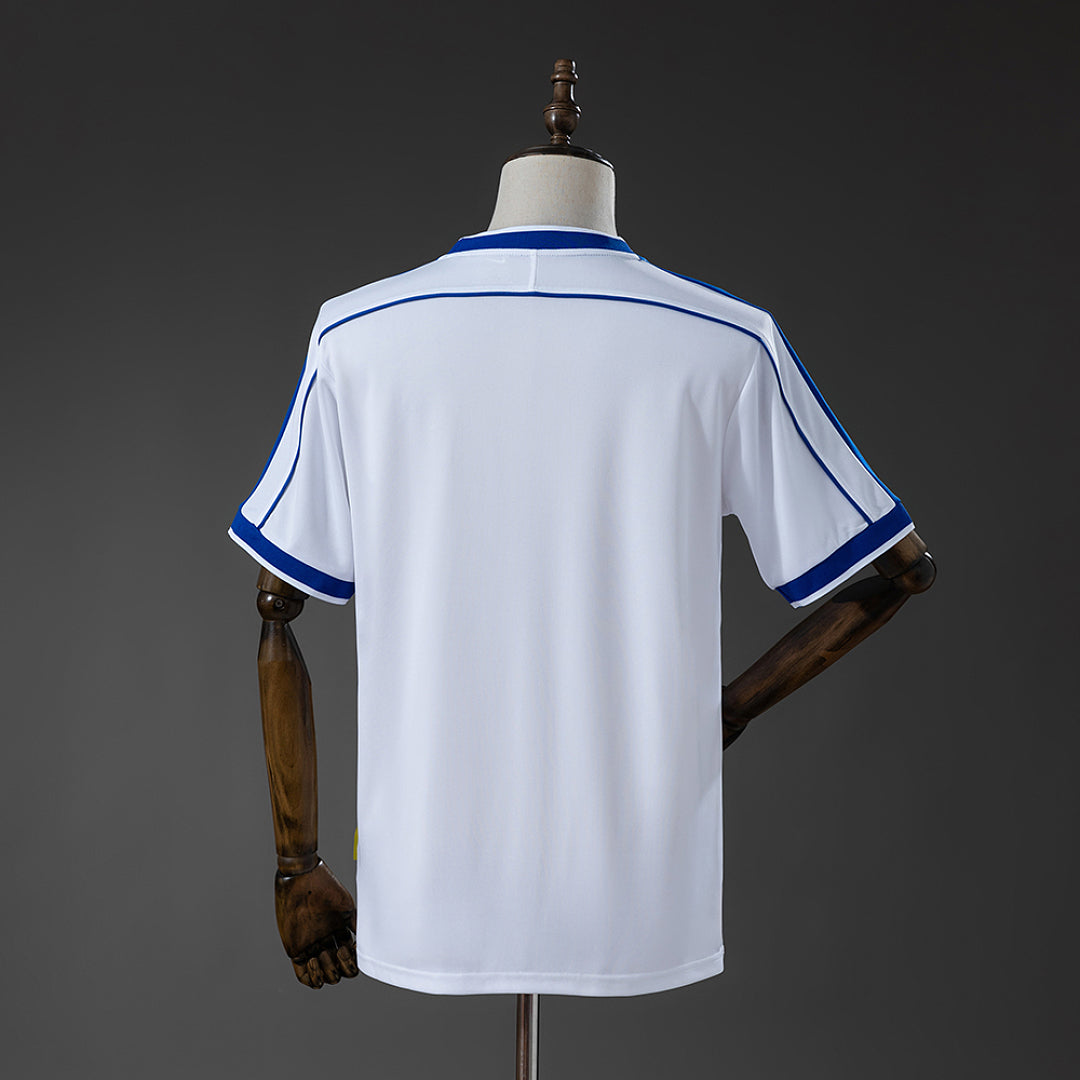 Camiseta Retro Brasil Visita Celeste y Negra 1998 - espalda