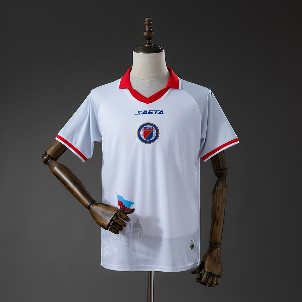 Camiseta Haití Visita Gris y Gris Claro 2026 - frente