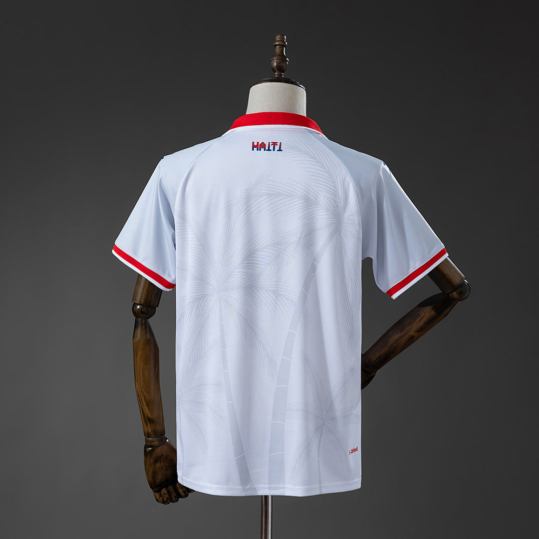 Camiseta Haití Visita Celeste y Negra 2026 - espalda