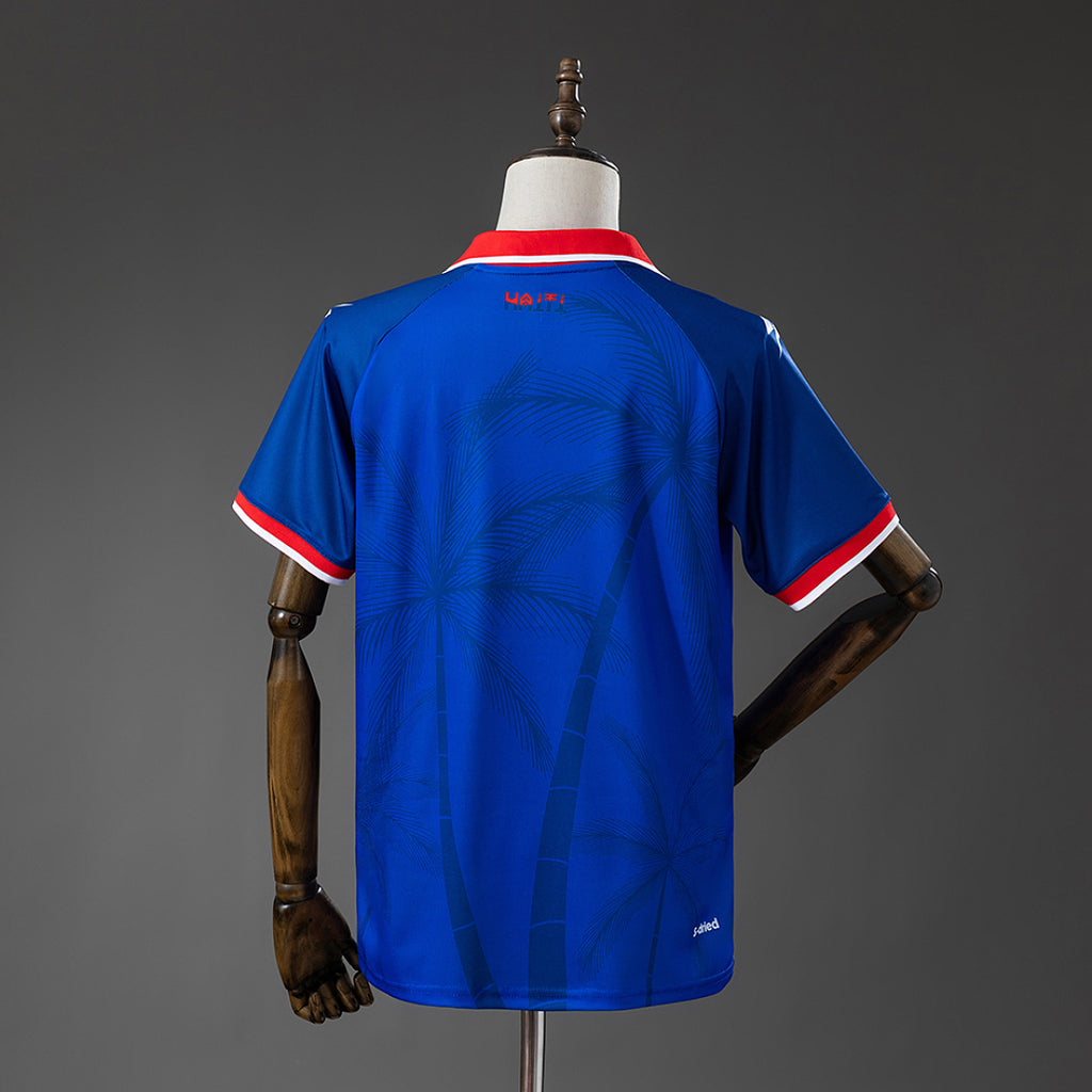 Camiseta Haití Local Azul Marino 2026 - espalda