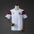 Camiseta Retro Inglaterra Local Gris y Celeste 1990 - frente