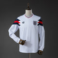 Camiseta Retro Inglaterra Local Manga Larga 1990 - frente