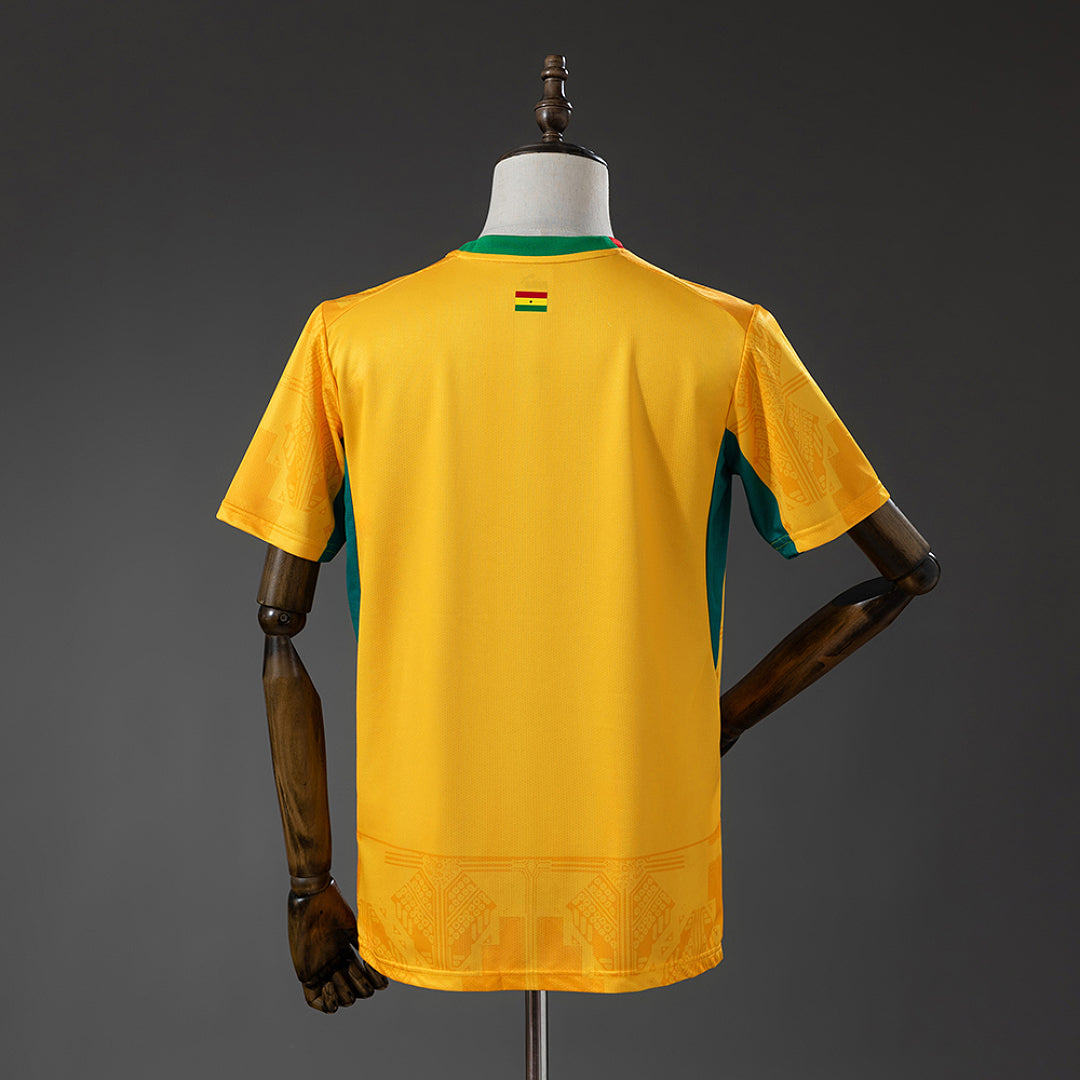 Camiseta Ghana Visita Café y Dorada 2026 - espalda
