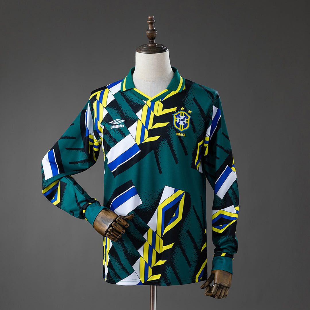 Camiseta Retro Brasil Portero Manga Larga 96/97 - frente