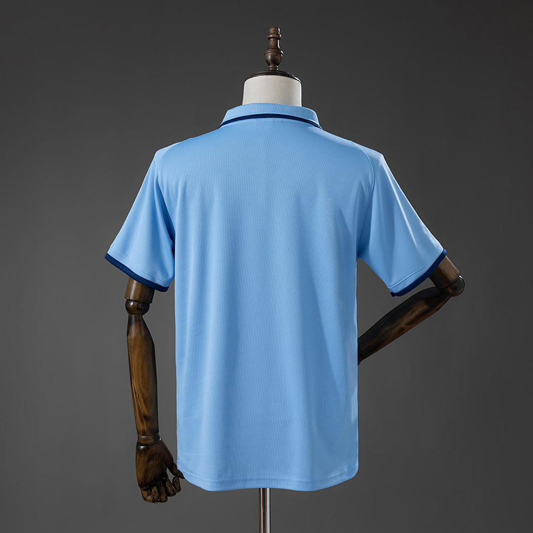 Camiseta Retro Celta de Vigo Local Azul y Negra 01/02 - espalda
