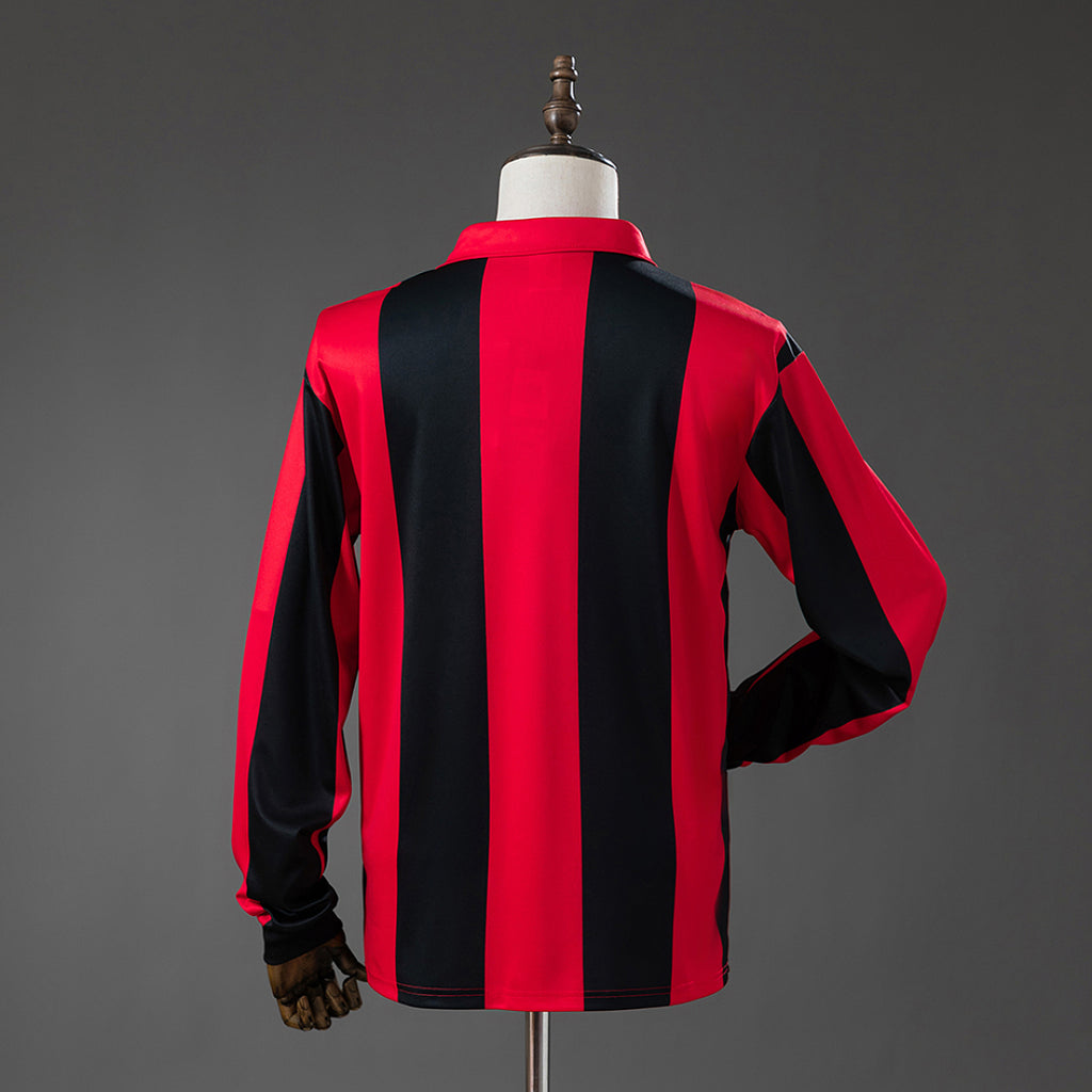Camiseta Retro Eintracht Frankfurt Local Manga Larga 83/84 - espalda