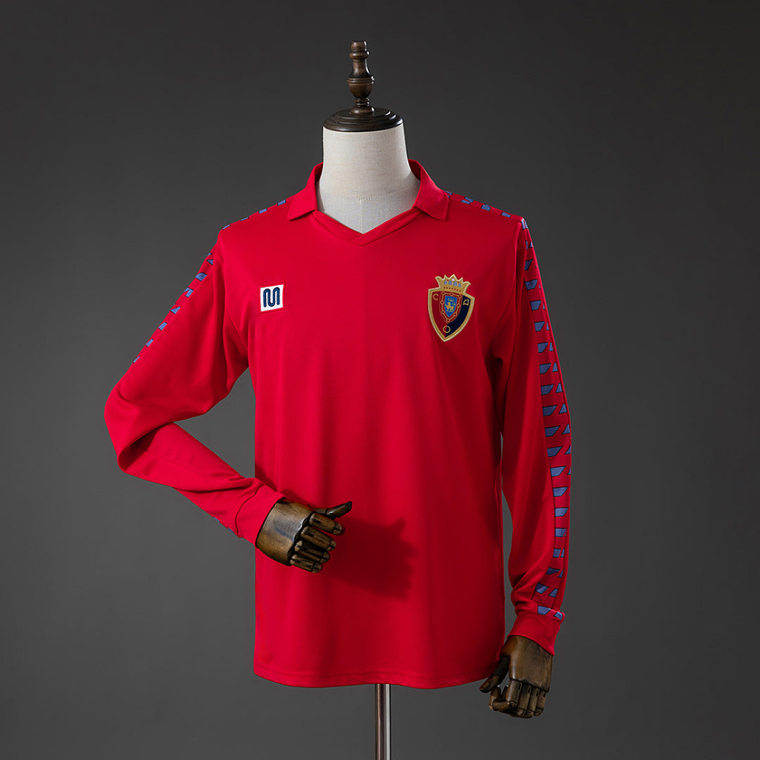 Camiseta Retro CA Osasuna Local Manga Larga 1983 - frente