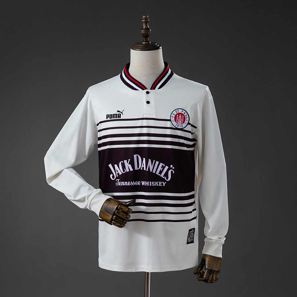 Camiseta Retro FC St. Pauli Local Manga Larga 97/98 - frente