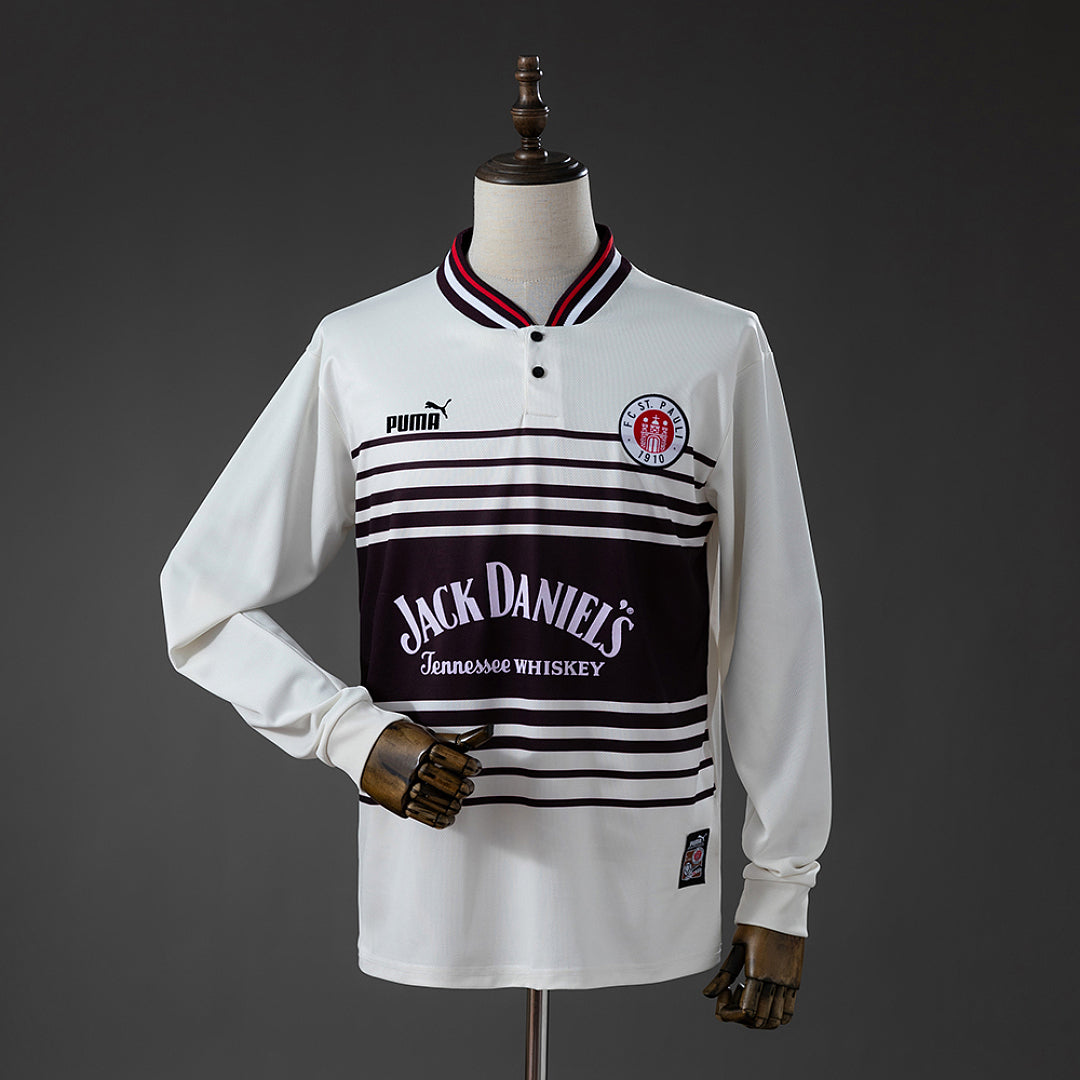 Camiseta Retro FC St. Pauli Local Manga Larga 97/98 - frente