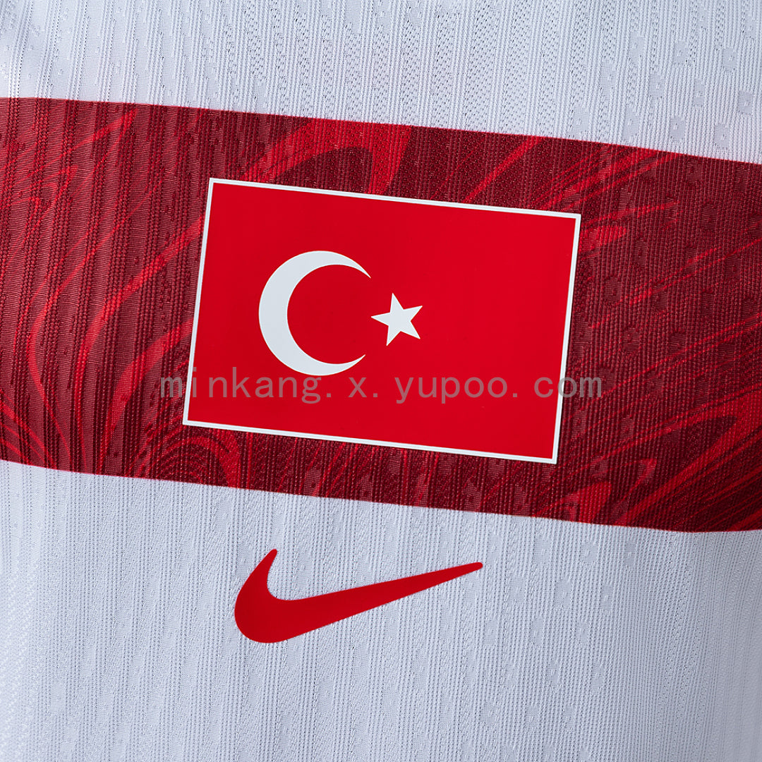 Camiseta Turquía Visita 2026 Versión Jugador - espalda