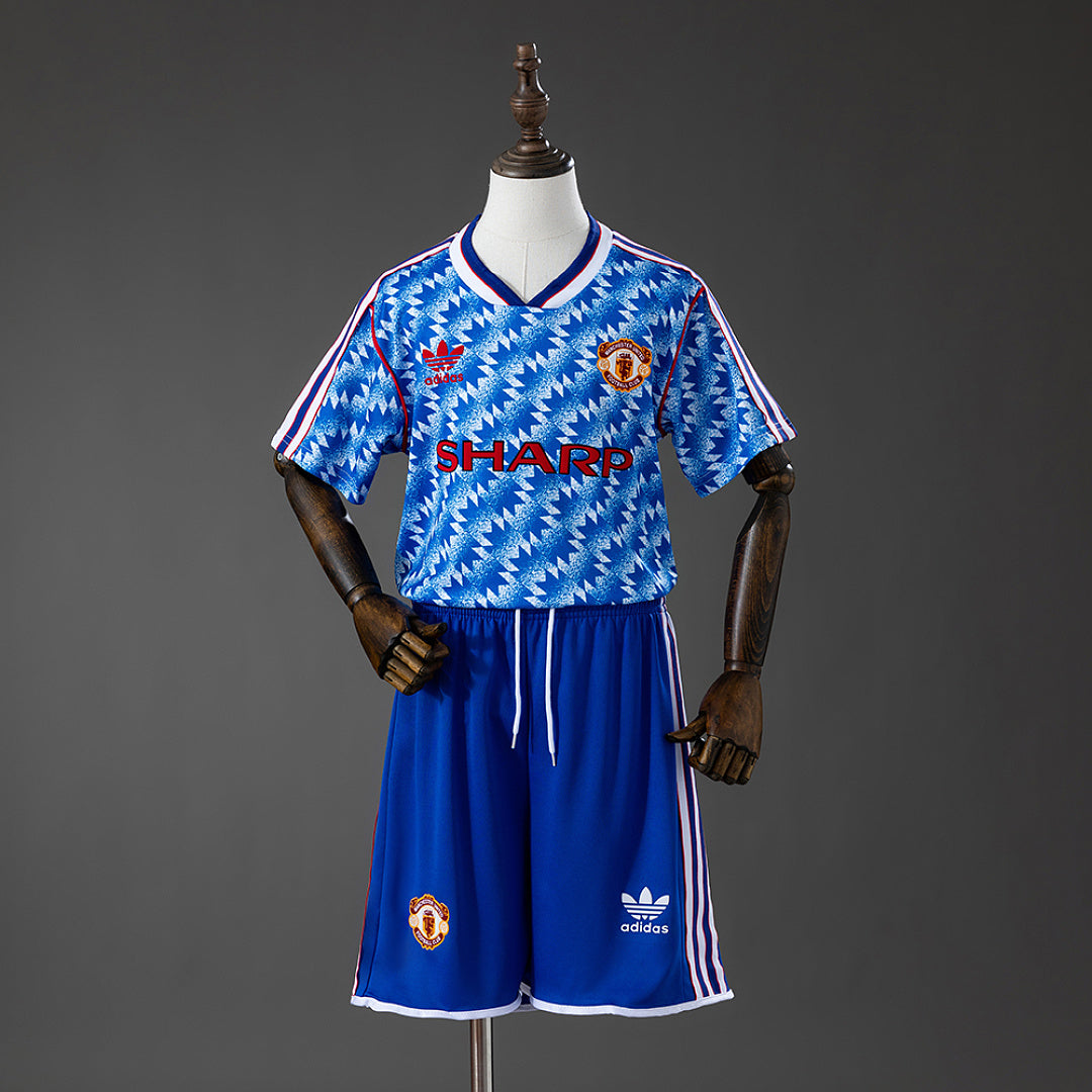 Conjunto Niños Manchester United Visita 90/92 - frente