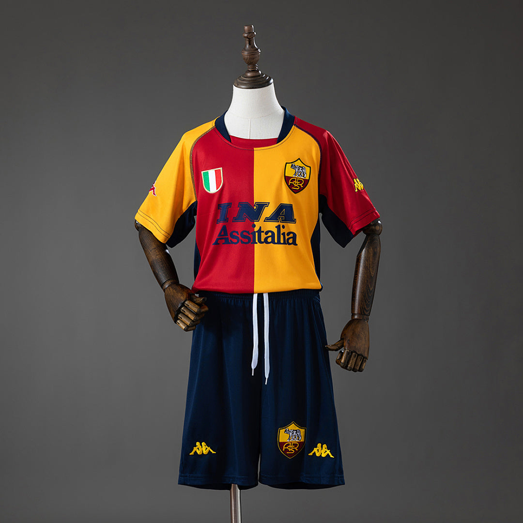 Conjunto Niños AS Roma Edición Campeón 00/01 - frente