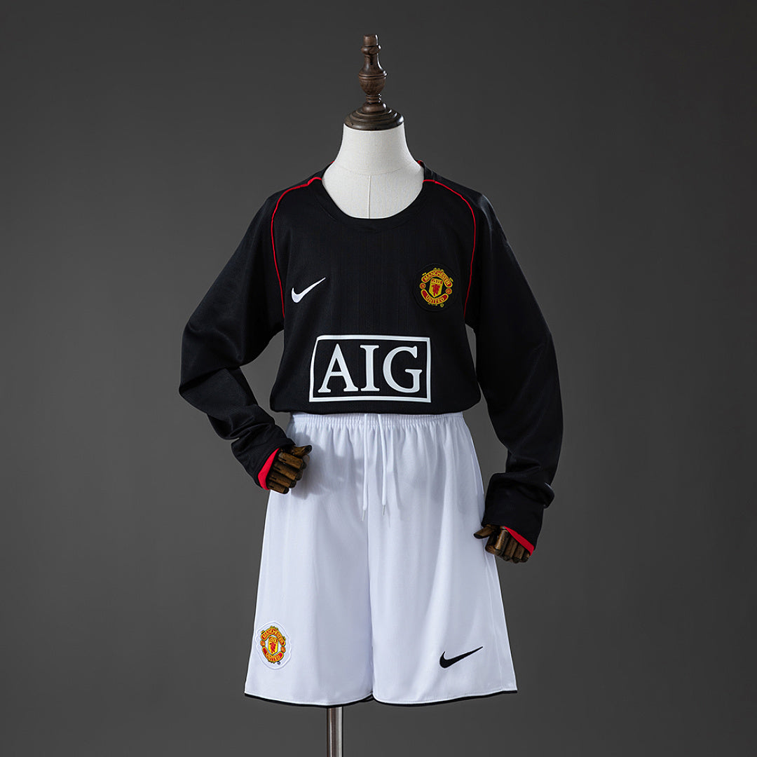 Conjunto Niños Manchester United Visita Manga Larga 07/08 - frente