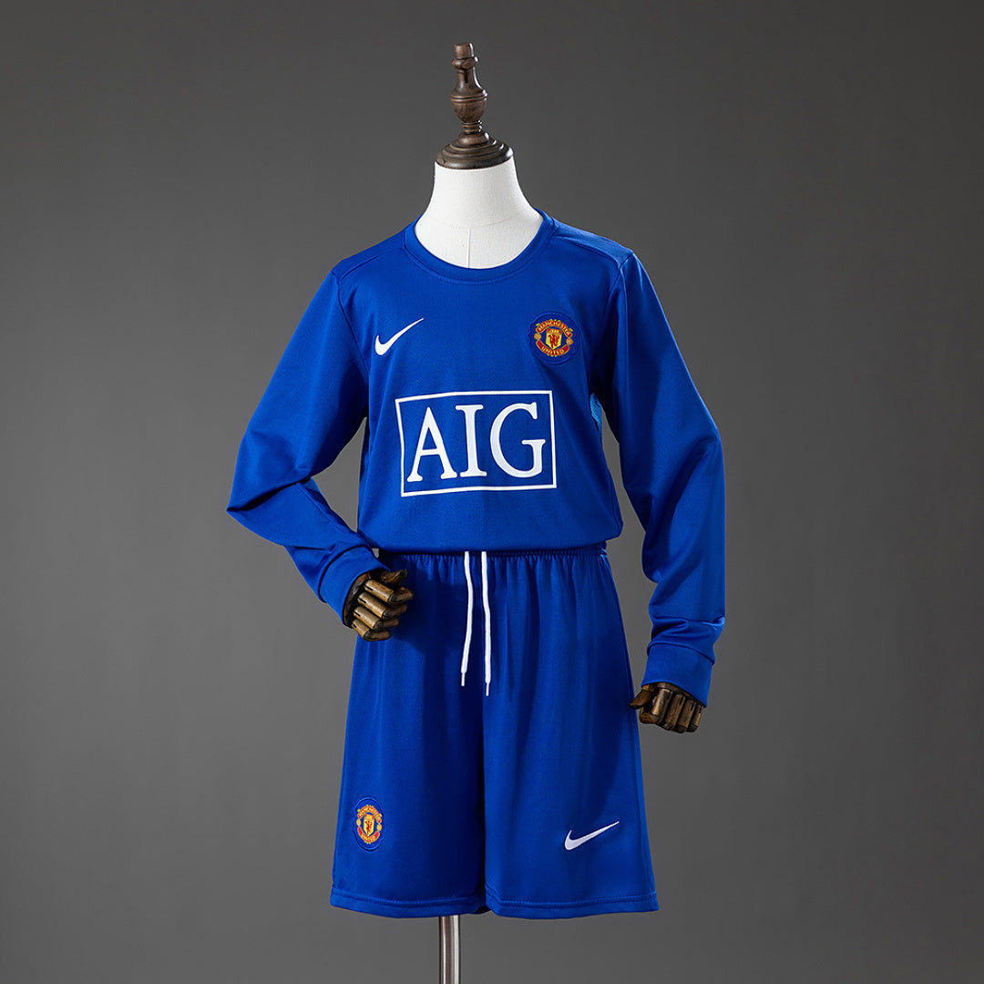 Conjunto Niños Manchester United Tercera Manga Larga 08/09 - frente