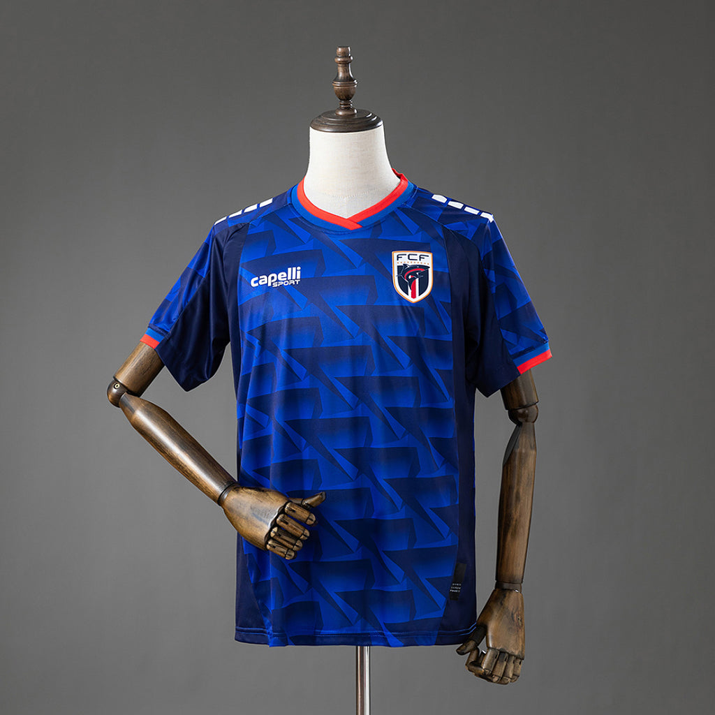 Camiseta Cabo Verde Local Gris y Azul Marino 2026 - frente
