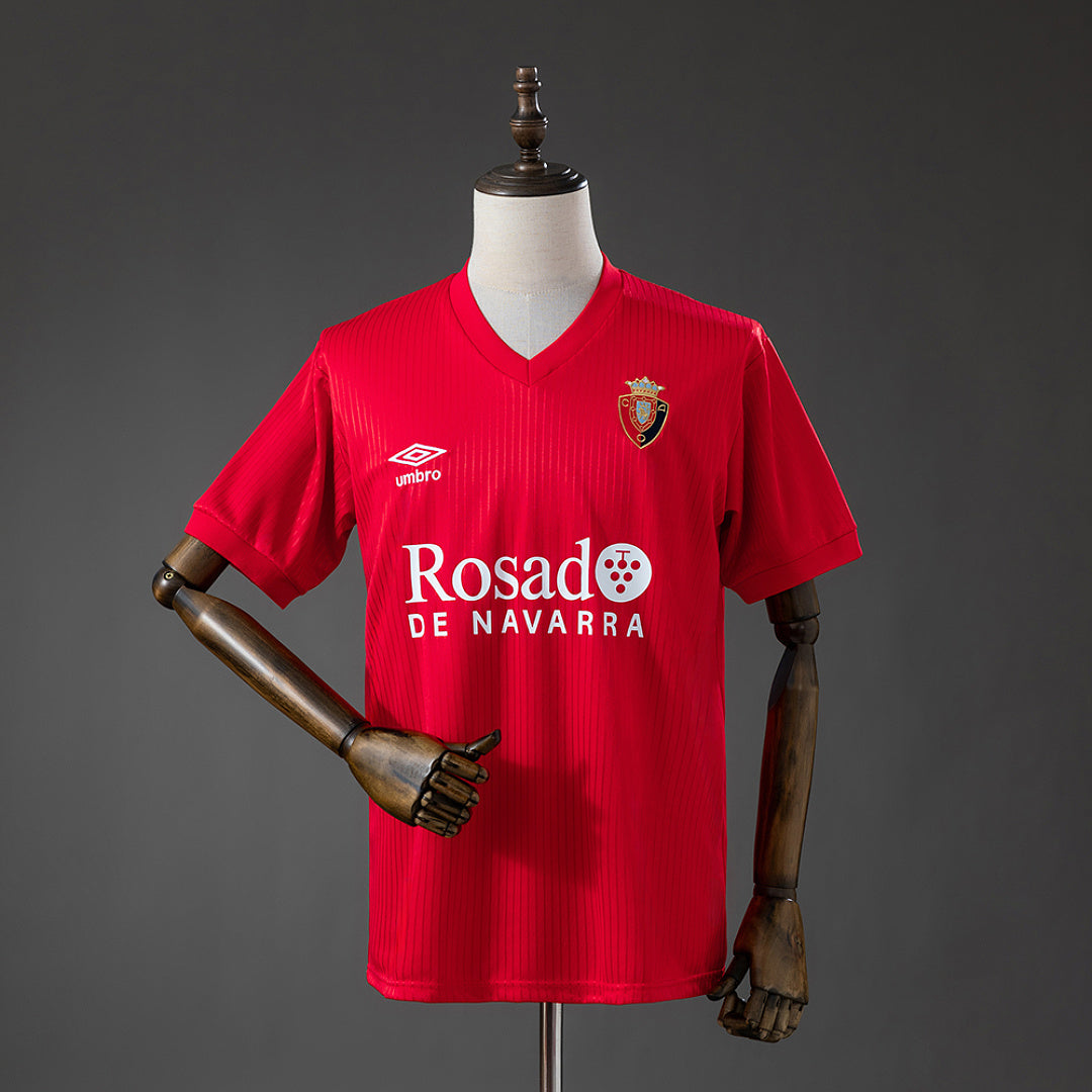 Camiseta Retro CA Osasuna Local Burdeos 87/88 - frente