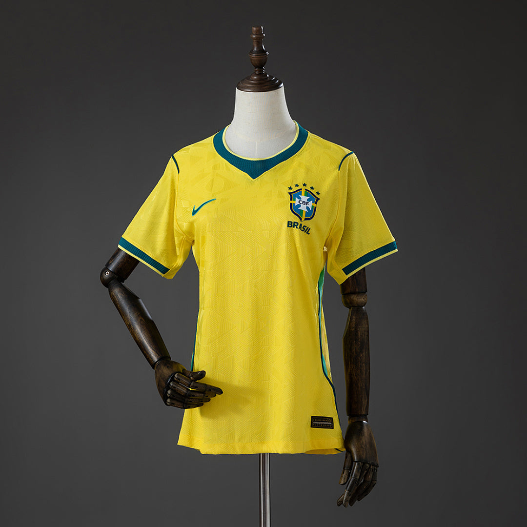 Camiseta Brasil Local Gris 2026 Mujer - frente