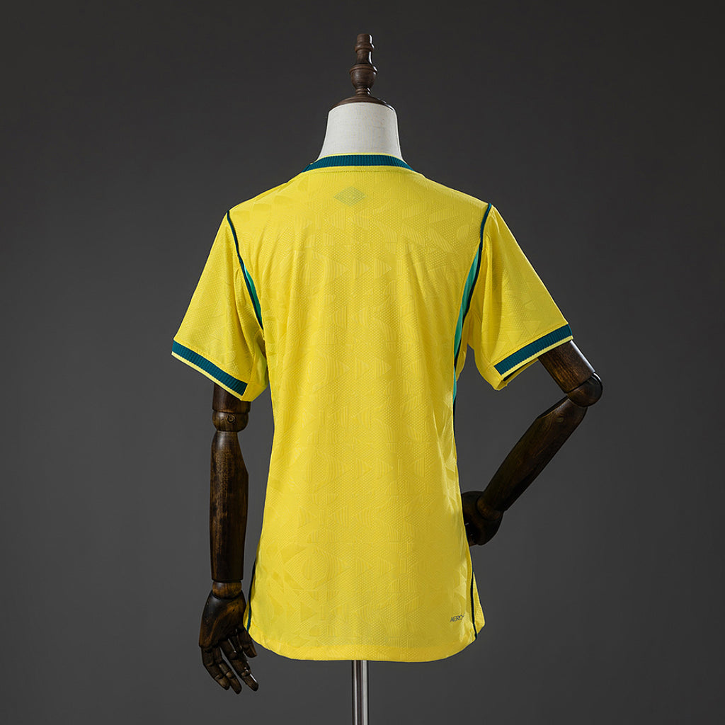 Camiseta Brasil Local Amarilla 2026 Mujer - espalda