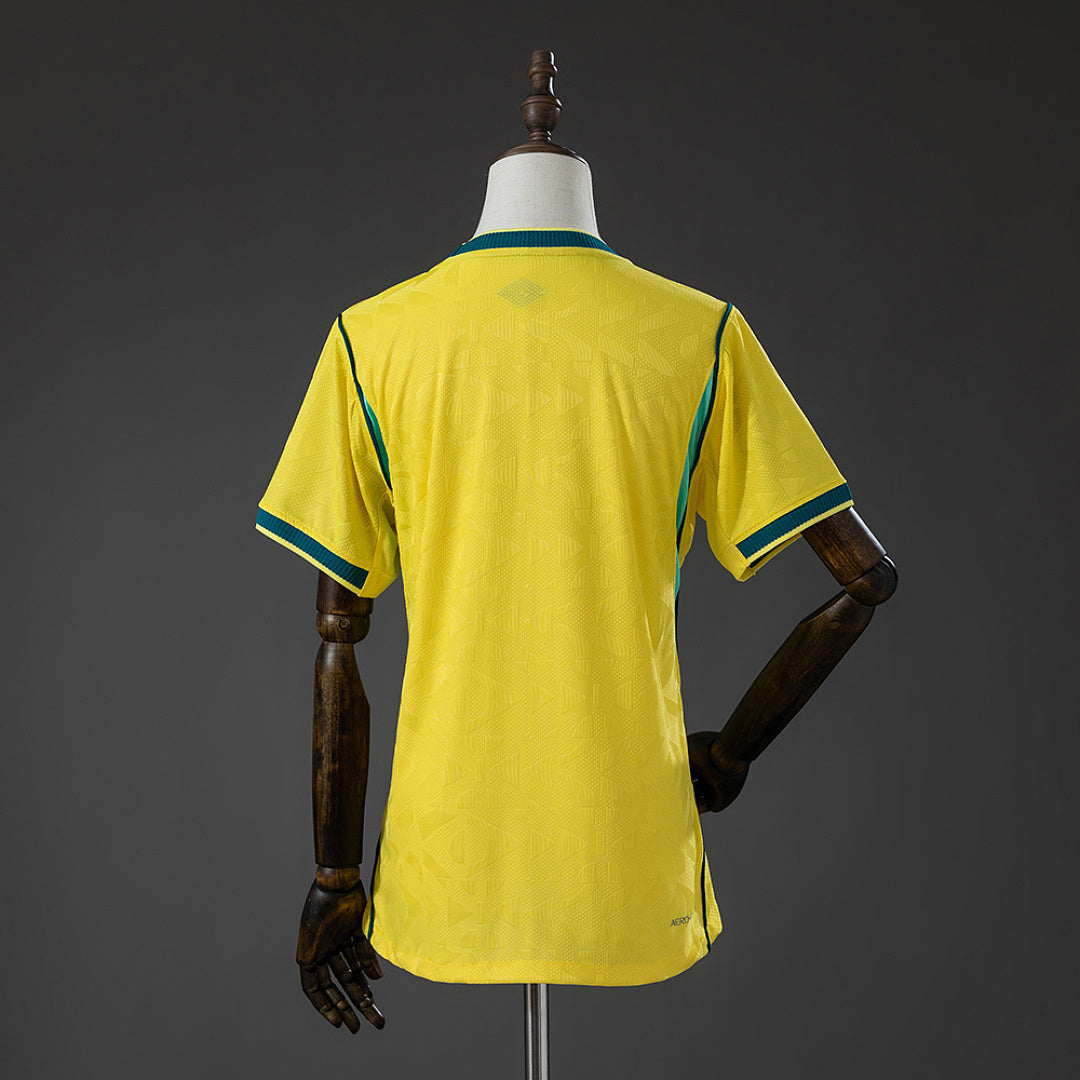 Camiseta Brasil Local Amarilla 2026 Mujer - espalda
