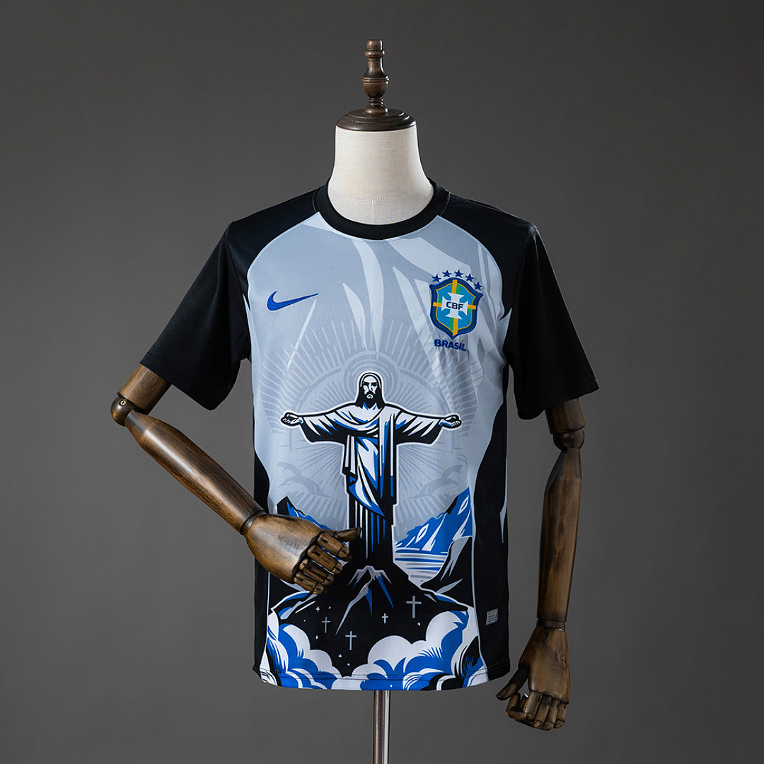 Camiseta Brasil Gris 2026 - frente