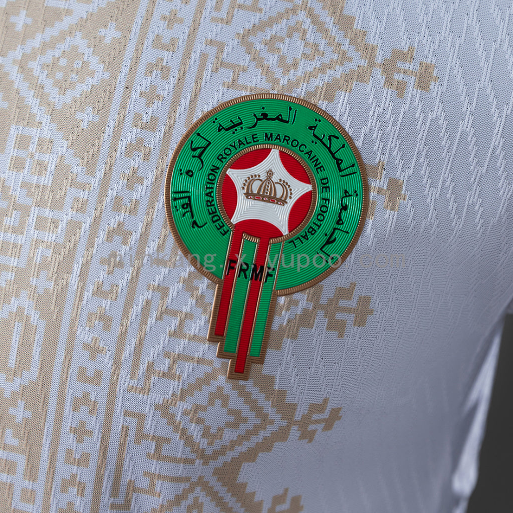 Camiseta Marruecos Visita 2026 Versión Jugador - espalda