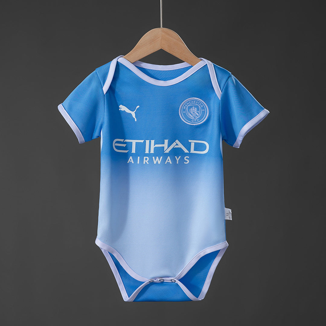 Conjunto Niños Manchester City Local Gris 2026/27 - frente