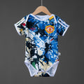 Conjunto Niños Manchester United Celeste y Gris 2025/26 - frente