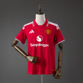 Camiseta Manchester United Local Gris y Burdeos 2026/27 - frente