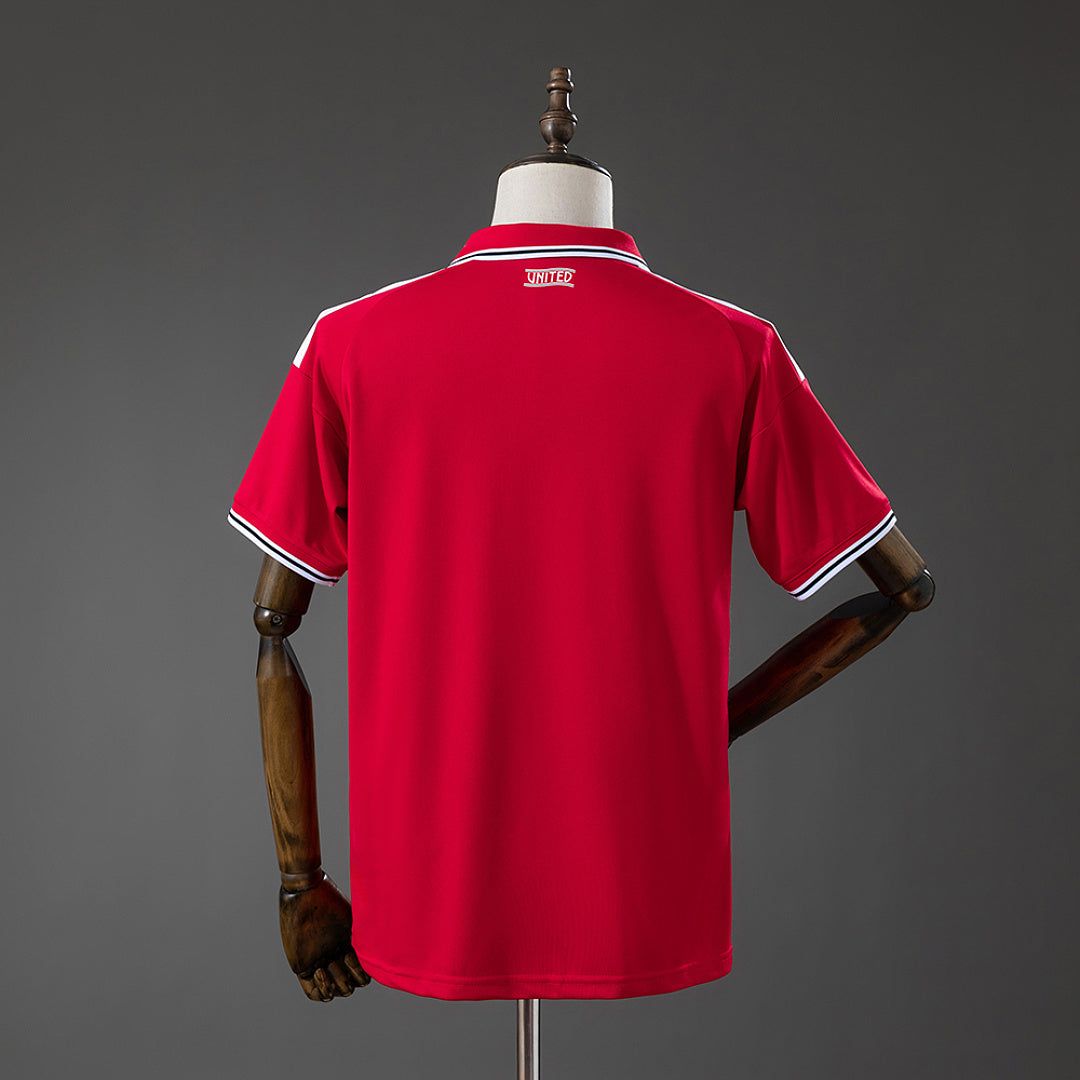 Camiseta Manchester United Local Roja y Gris 2026/27 - espalda