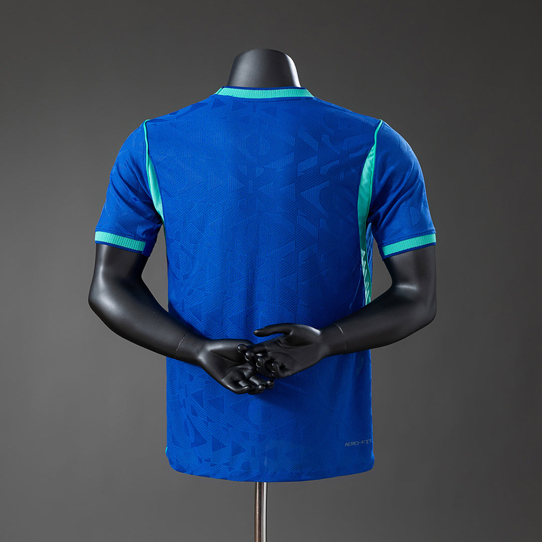 Camiseta Brasil Azul 2026 Versión Jugador - espalda