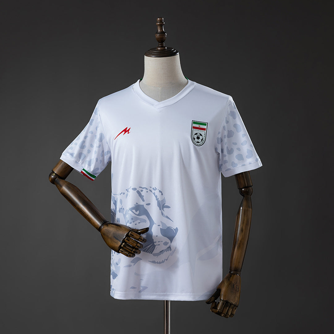 Camiseta Irán Visita Gris y Celeste 2026 - frente