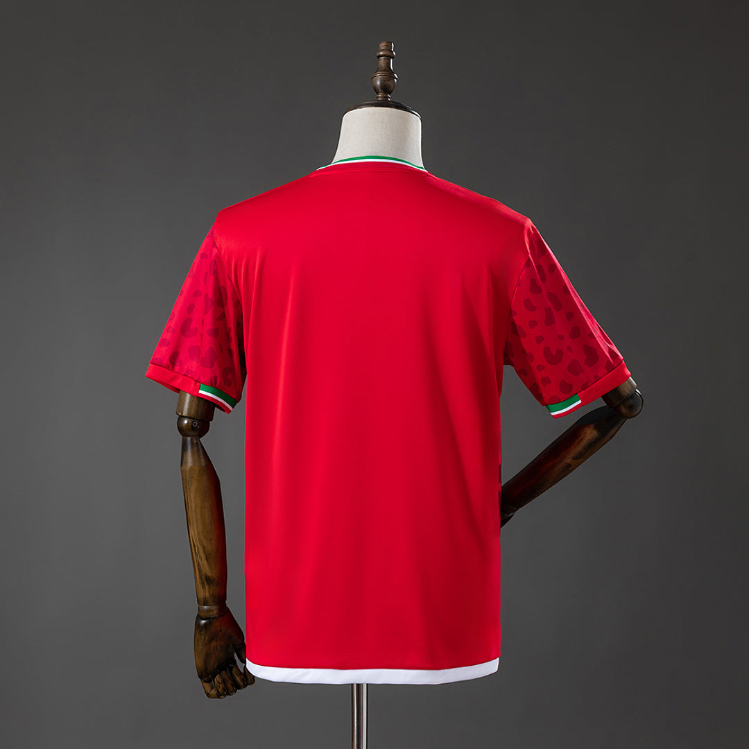 Camiseta Irán Visita Roja y Burdeos 2026 - espalda