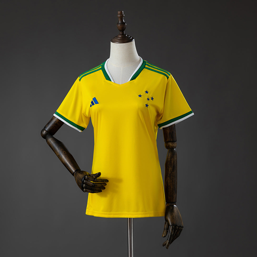 Camiseta Cruzeiro Amarilla Edición Especial 2026/27 Mujer - frente