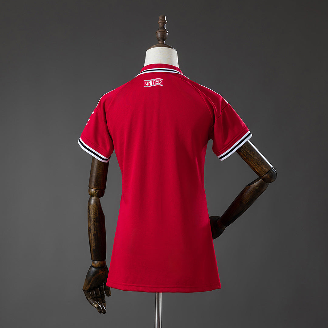 Camiseta Manchester United Local Burdeos y Gris 2026/27 Mujer - espalda