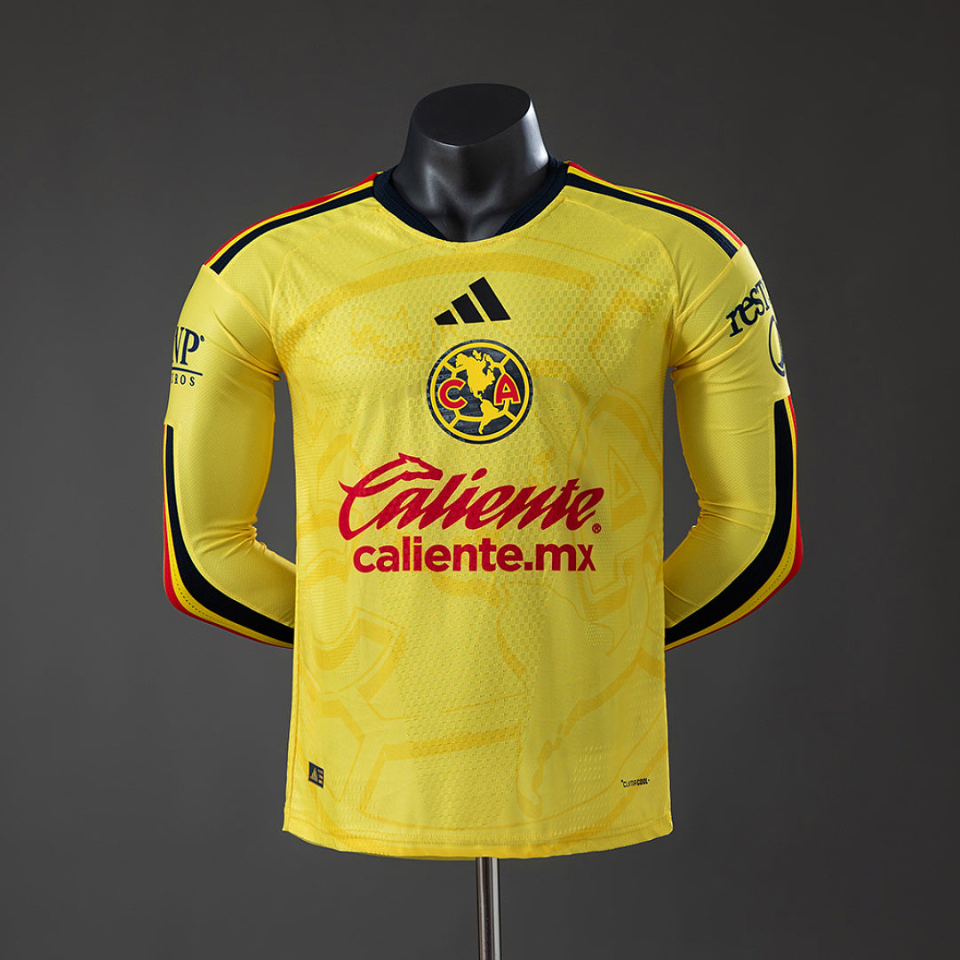 Camiseta Club América Local Manga Larga 2026/27 Versión Jugador - frente
