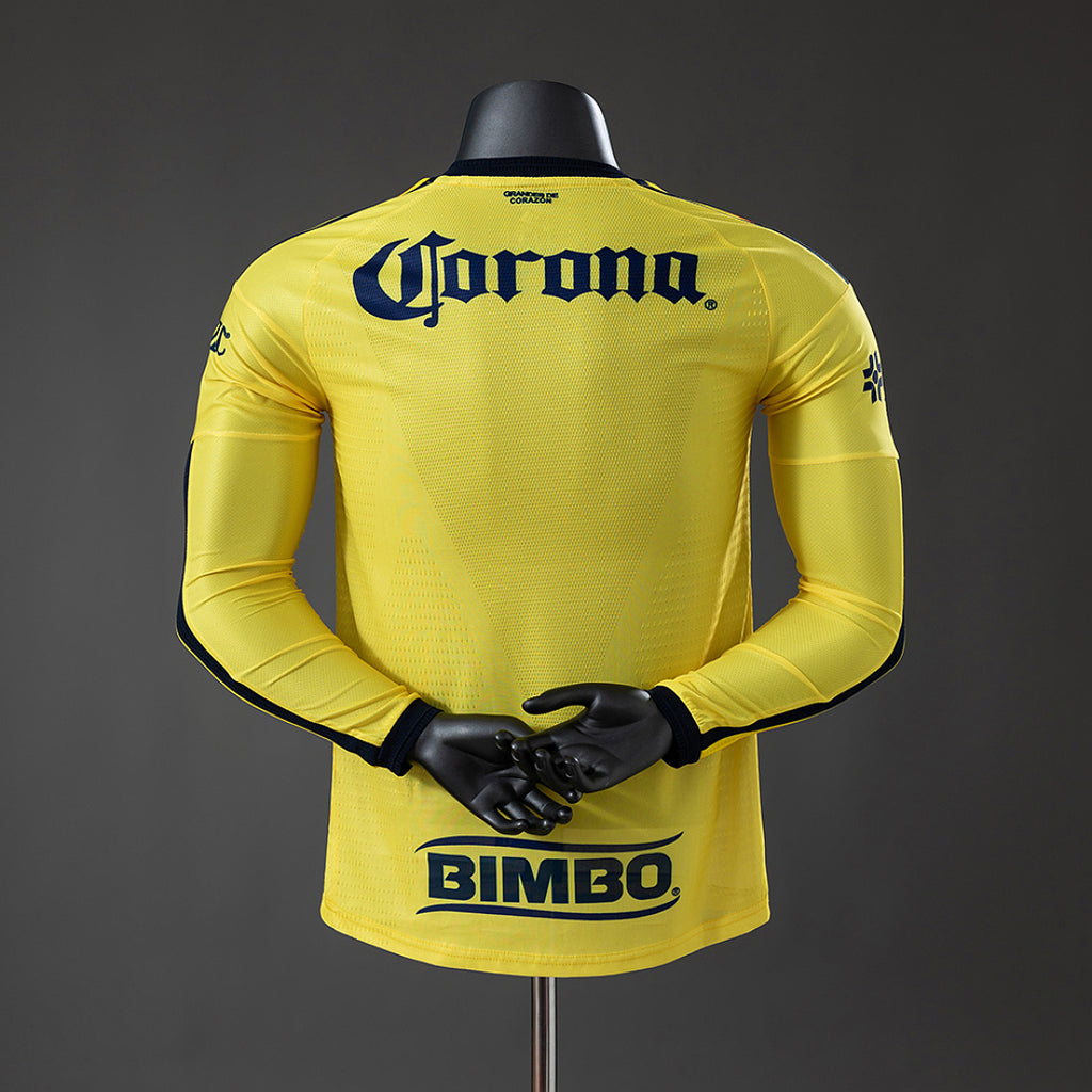 Camiseta Club América Local Manga Larga 2026/27 Versión Jugador - espalda