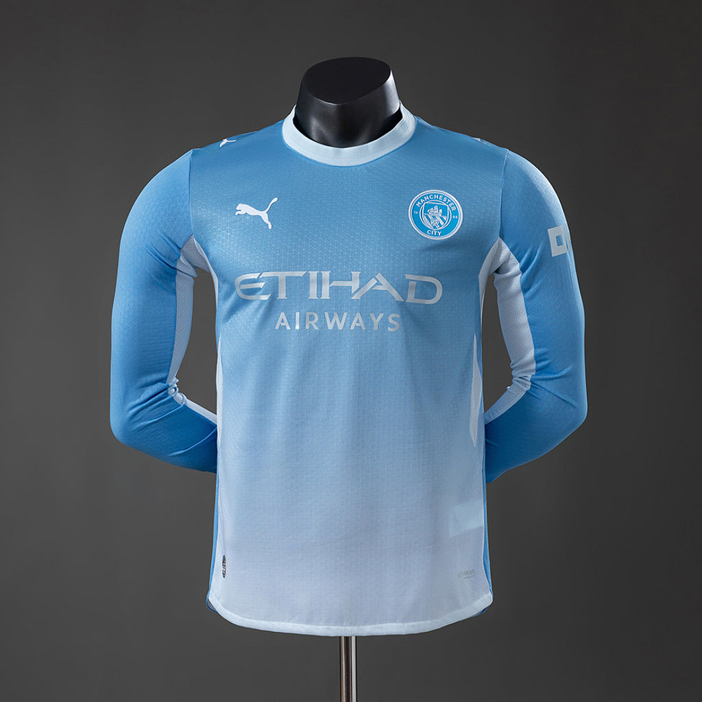 Camiseta Manchester City Local Manga Larga 2026/27 Versión Jugador - frente
