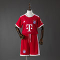 Conjunto Niños Bayern Múnich Local Gris y Burdeos 2026/27 - frente