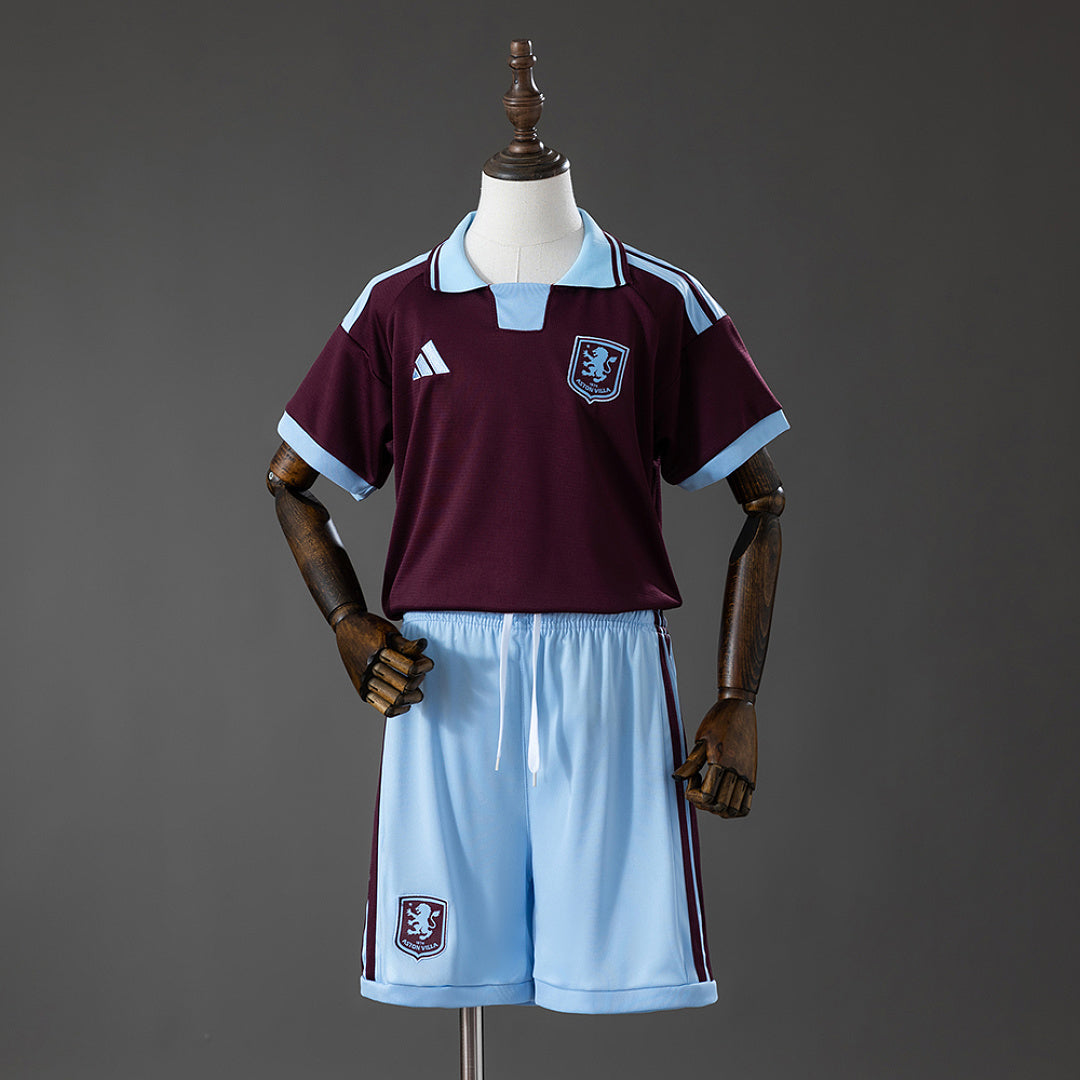 Conjunto Niños Aston Villa Local 2026/27 - frente