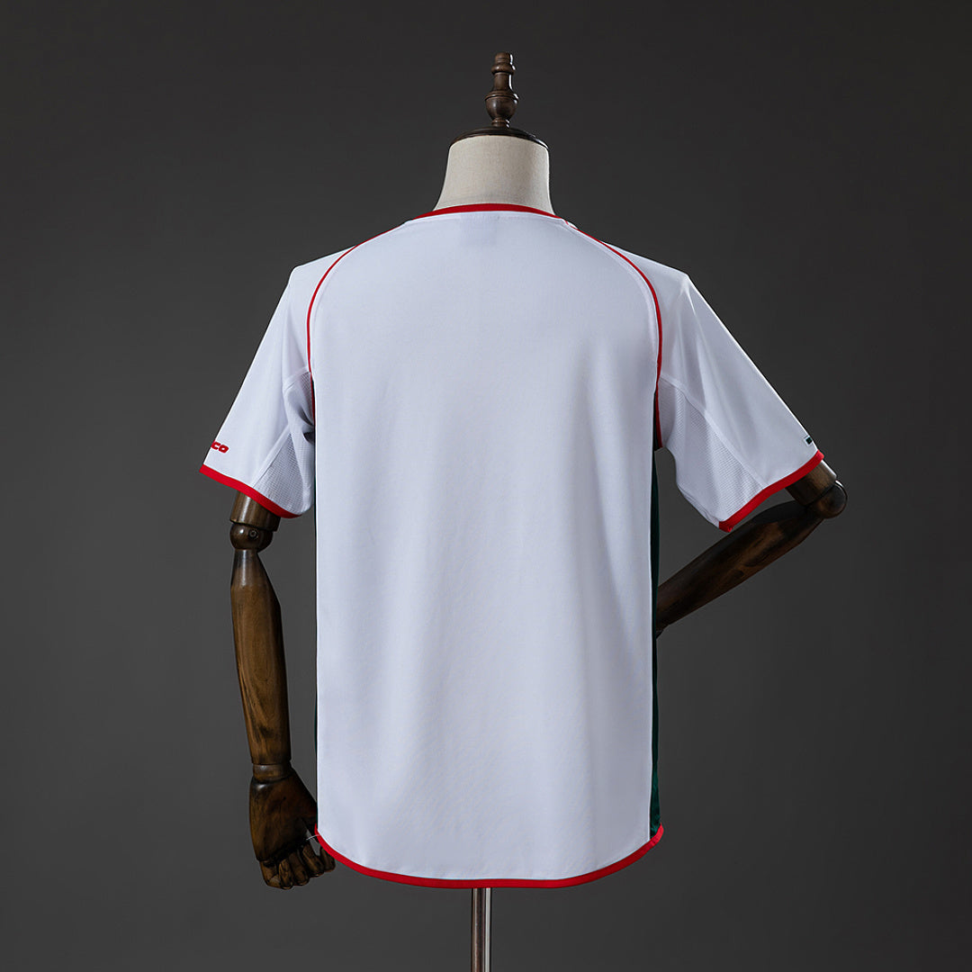 Camiseta Retro México Visita 2002 - espalda