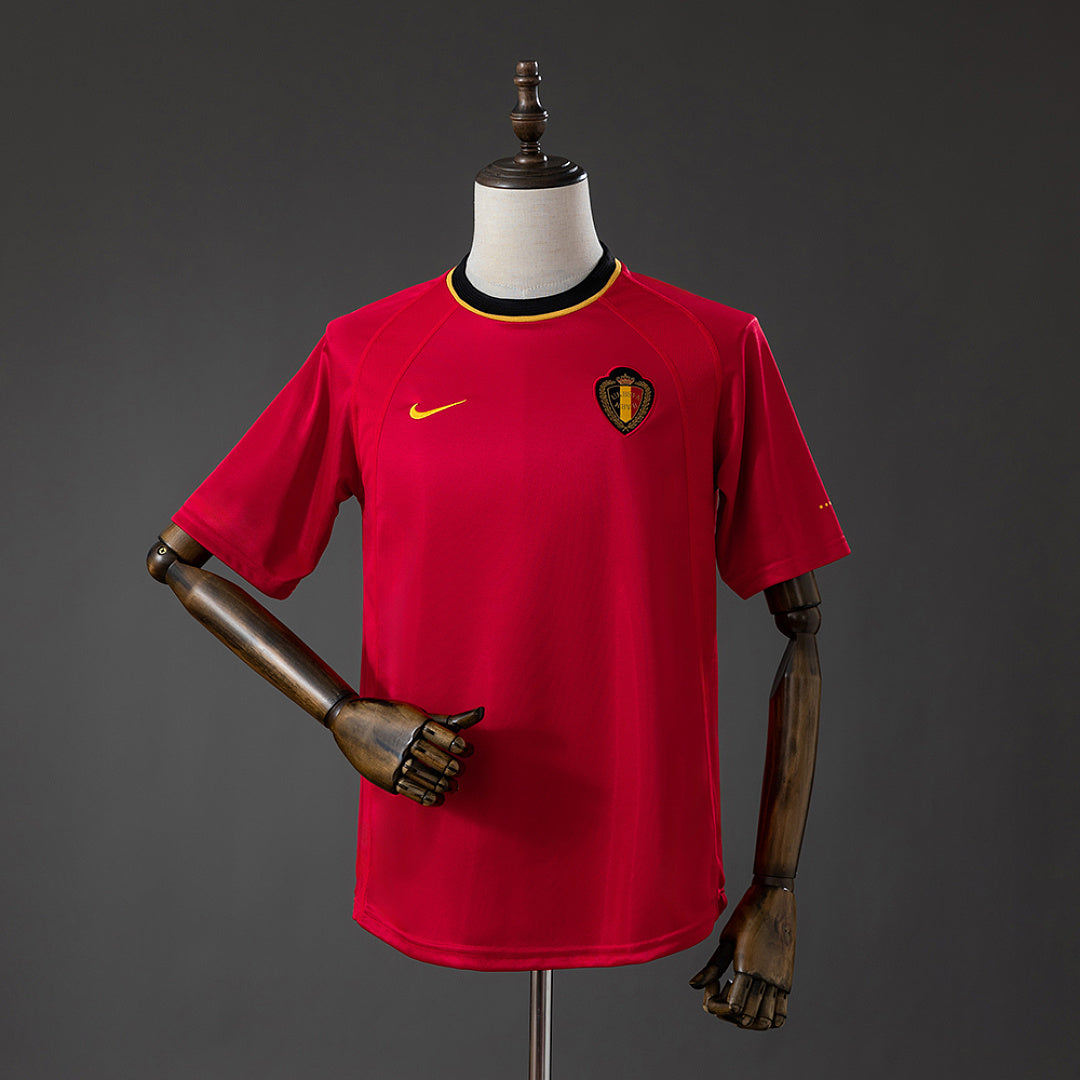 Camiseta Retro Bélgica Local 2000 - frente