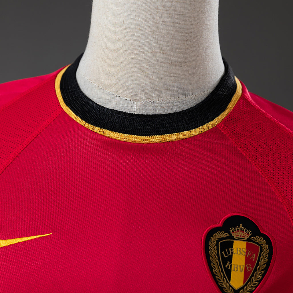 Camiseta Retro Bélgica Local 2000 - espalda