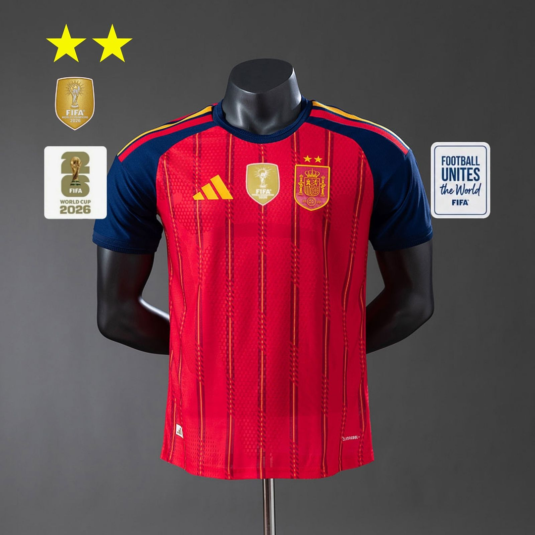 Camiseta España Local Edición Campeón 2026 Versión Jugador - frente